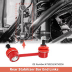 2X Rear Stabilizer Sway Bar Link for Nissan Maxima (2009–2014) No.K750255/K750256