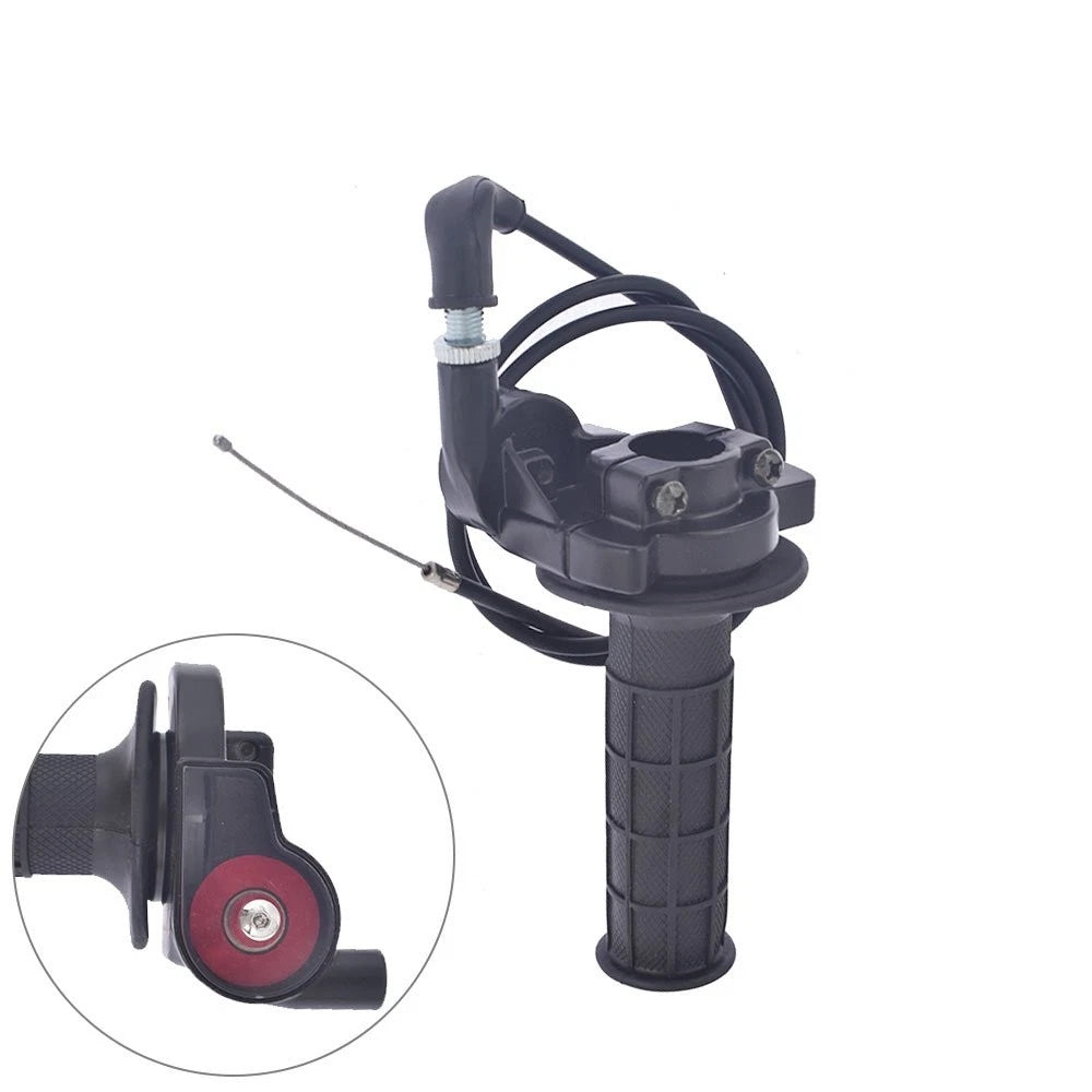 Twist Throttle Handle Grip with Cable for Motorcycle ATV Dirt Bike (50-250CC)