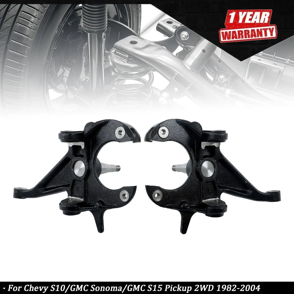 Set of 2 Drop Lowering Spindles for Chevy S10/GMC Sonoma (1982–2004)