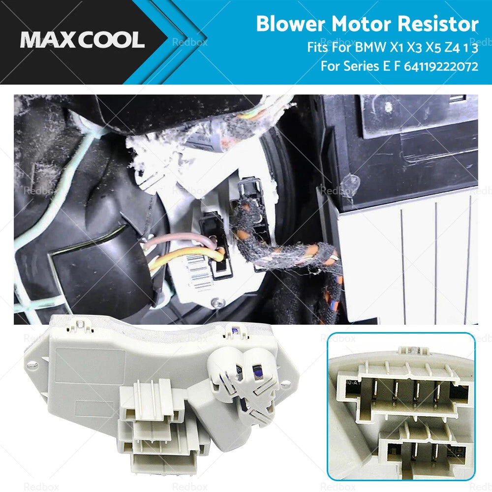 Blower Motor Resistor for BMW 1 Series X1 X3 X5 Z4 (2004–2017) 64119222072