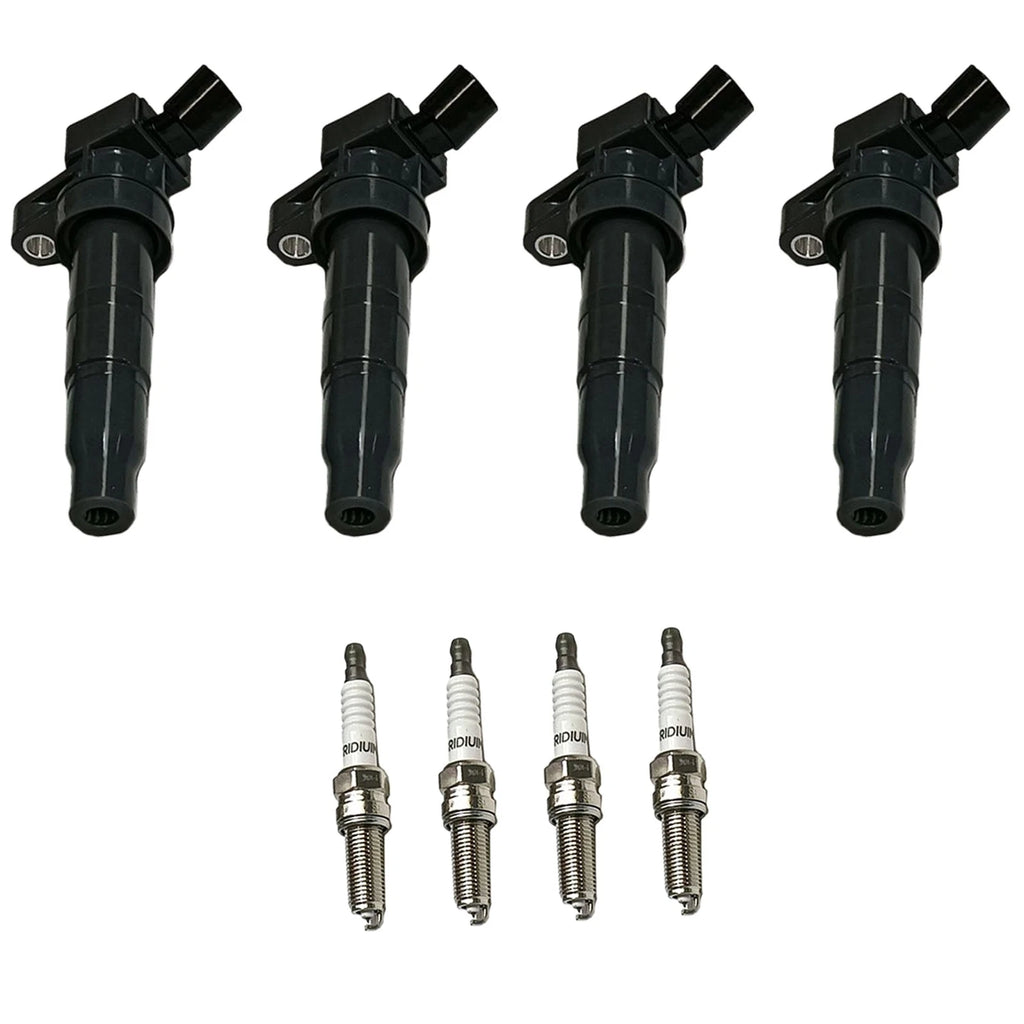 4X Ignition Coil & Spark Plug for Kia Optima 2011–2015 2.0L L4 Turbo UF647
