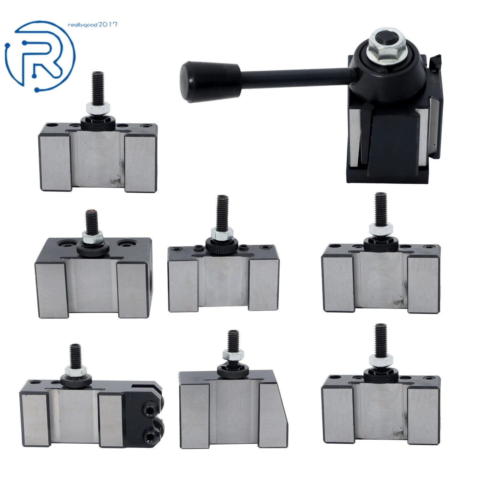 8Pcs Wedge Type Tool Post Set for Mini Lathe up to 8" (OXA 250-000)