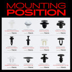 Fender Splash Shield Retainer Moulding Clip Kit for Toyota Matrix (2009-2013)