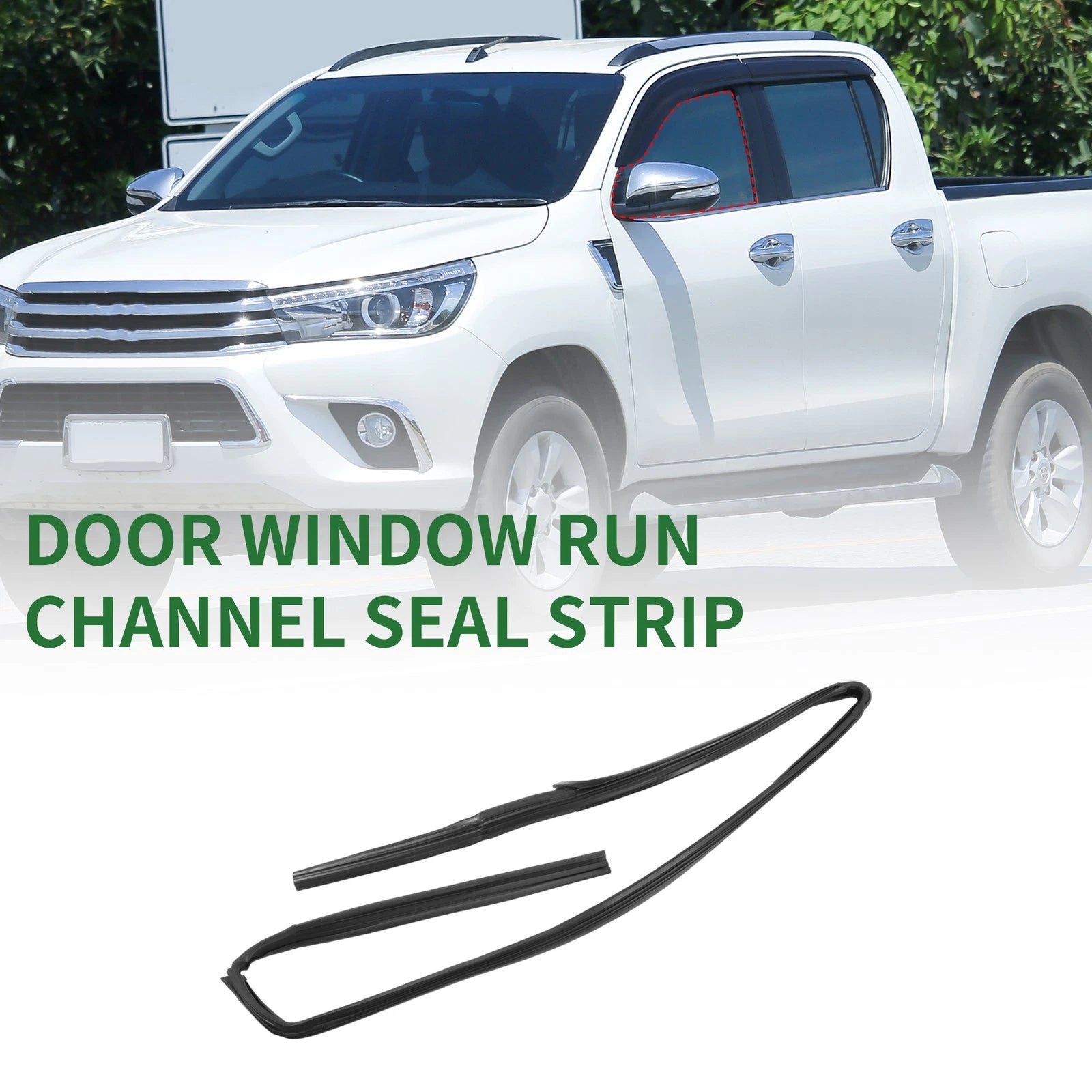 1 Pc Front Left Door Window Run Channel Seal Strip No. 6815189110 for Toyota 