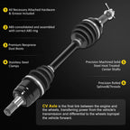 2Pcs CV Axle Shaft Assembly for Honda FourTrax 300 (1998–2000)