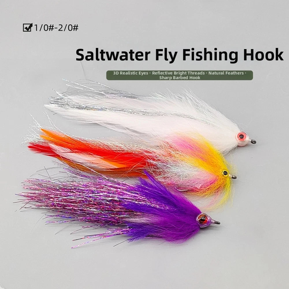 3D Eye Saltwater Fly Fishing Lure Streamer 150mm (1.5g)