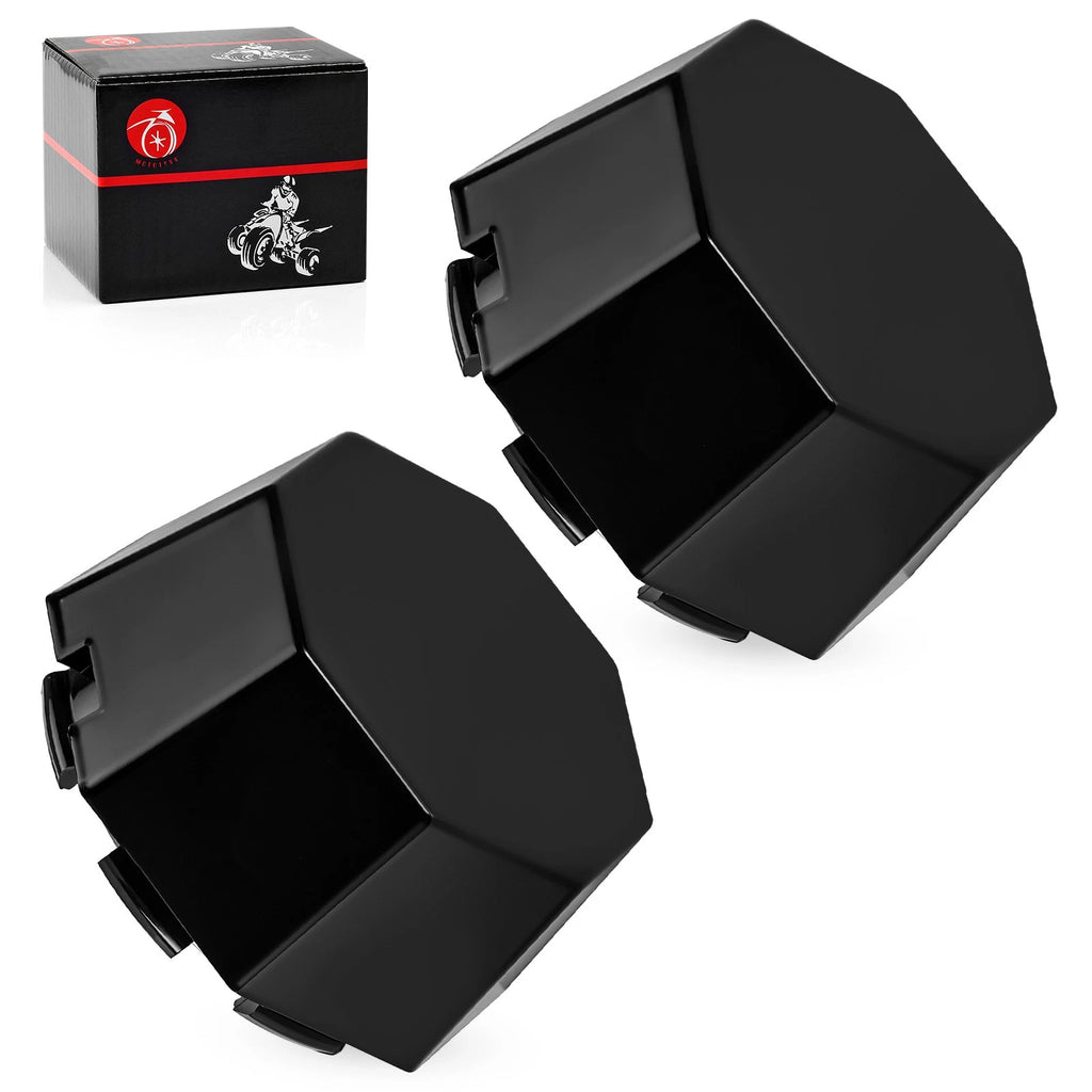 Pair Matte Black Hub Cover for Polaris Sportsman 570 (2015–2025)