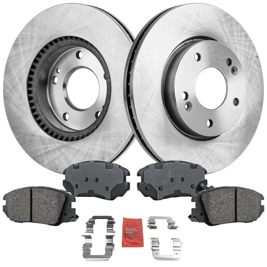 Front Brake Disc and Pad Kit for Hyundai Sonata (2010)