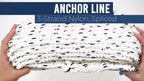 5/16 Inch x 75 Ft Rope Line with Thimble & Shackle for Marine Use