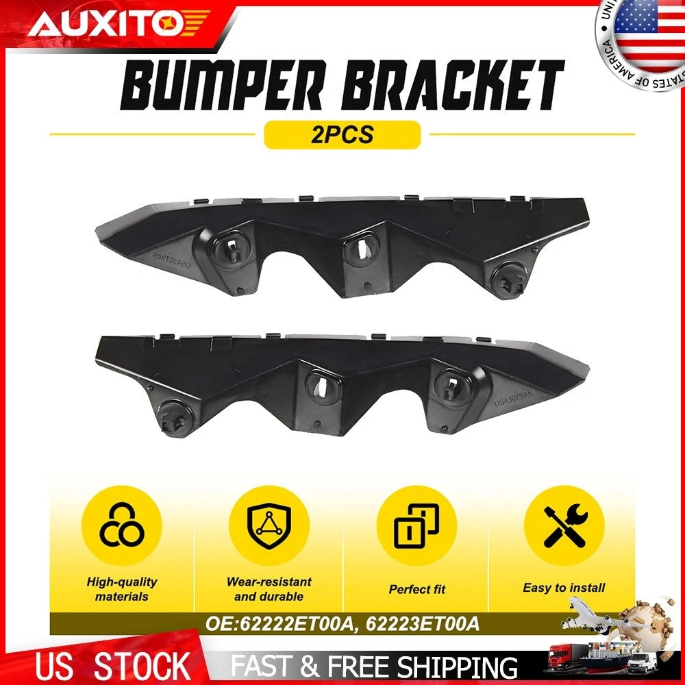 Front Bumper Bracket Set for Nissan Sentra (2007–2012) - Black