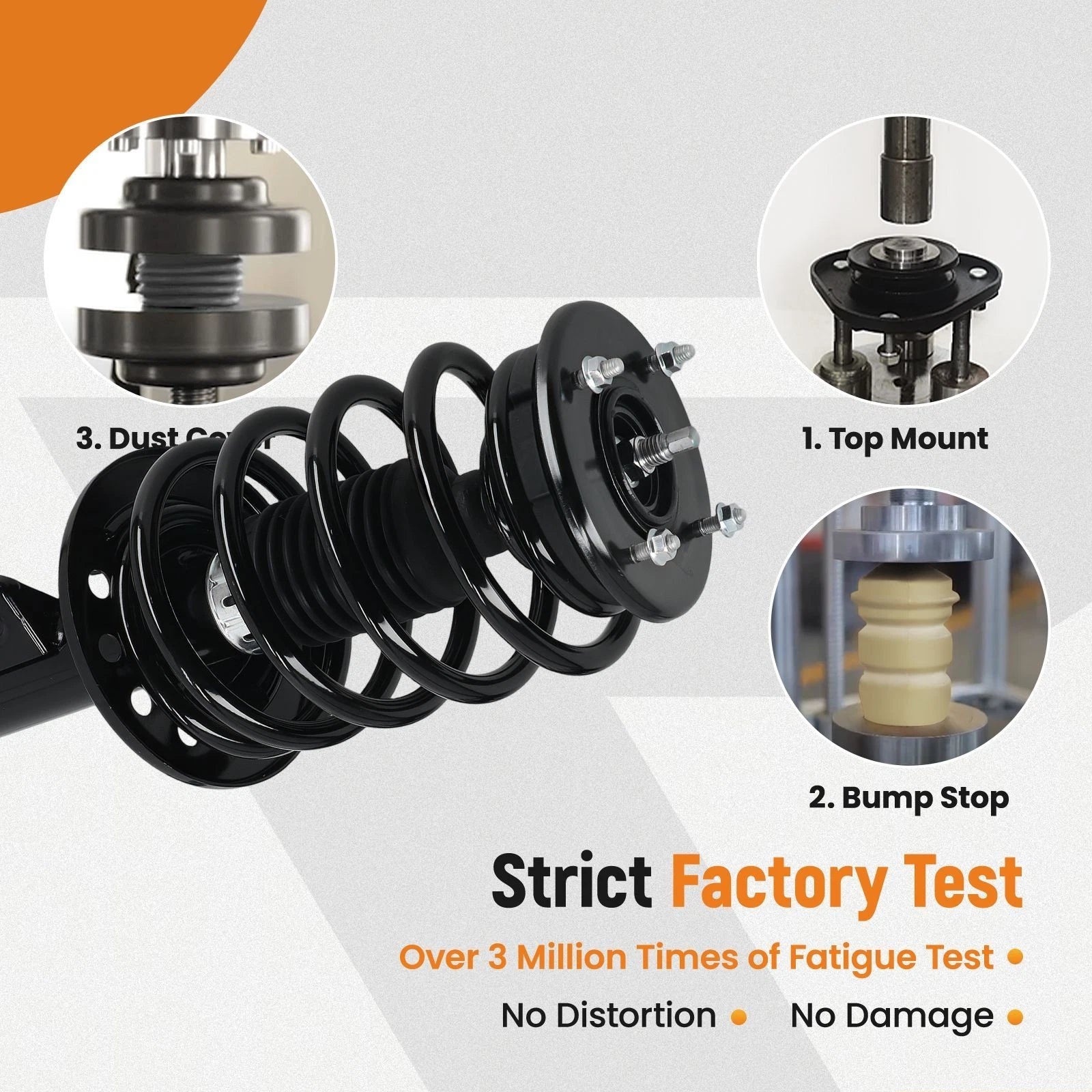 Set of 4 Strut Assemblies for Mercury Sable Ford Taurus (2008–2009) FWD