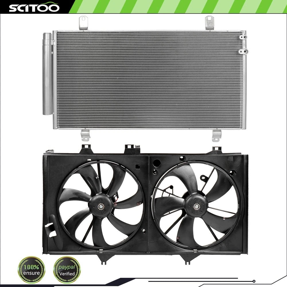 AC Condenser and Cooling Fan Assembly Kit for Toyota Camry (2012–2017)