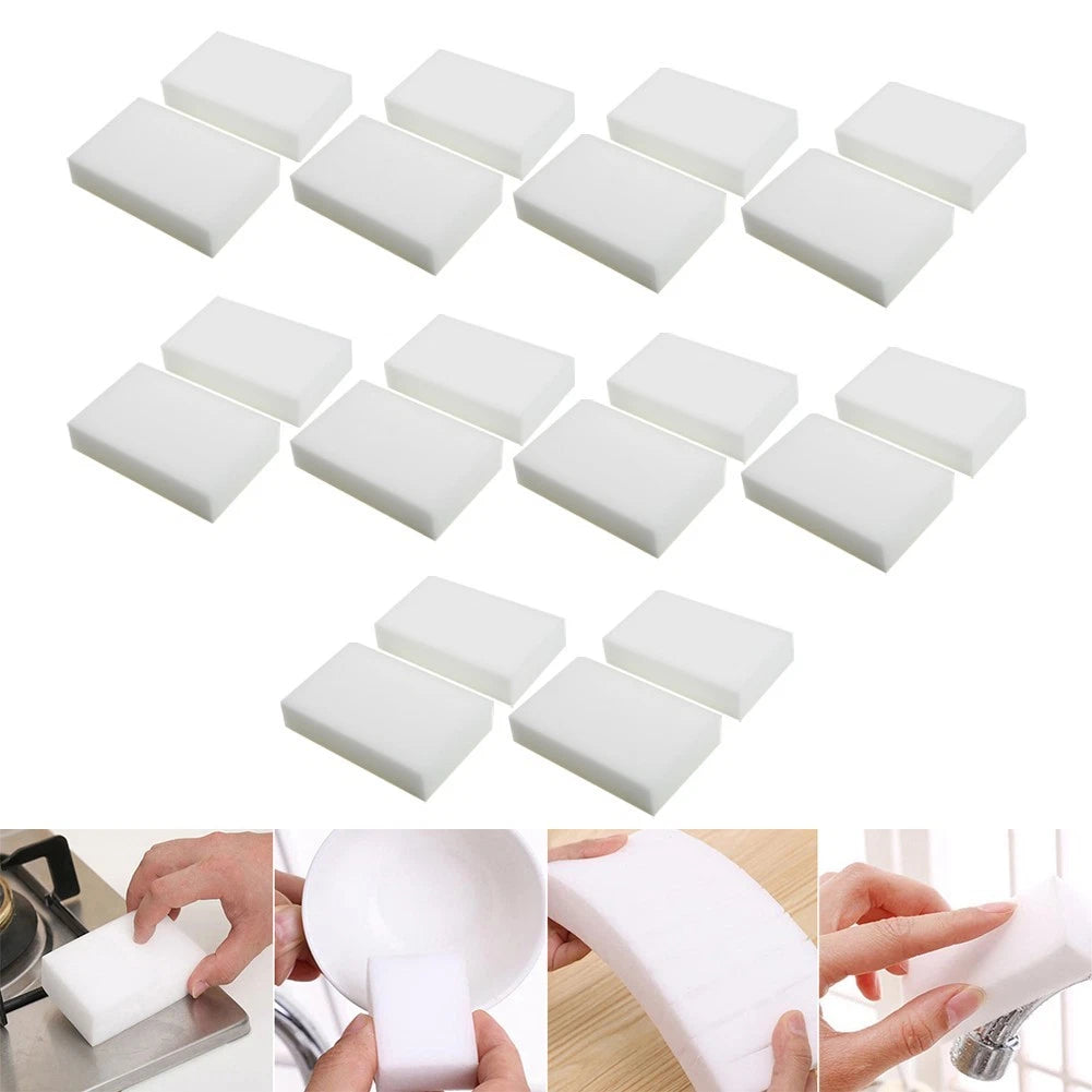 Set of 20 Sponge Erasers for Multi-functional Cleaning Tool