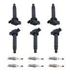 Set of 6 Ignition Coils & 6 Spark Plugs for Toyota 4Runner Tacoma Tundra (2000–2023)