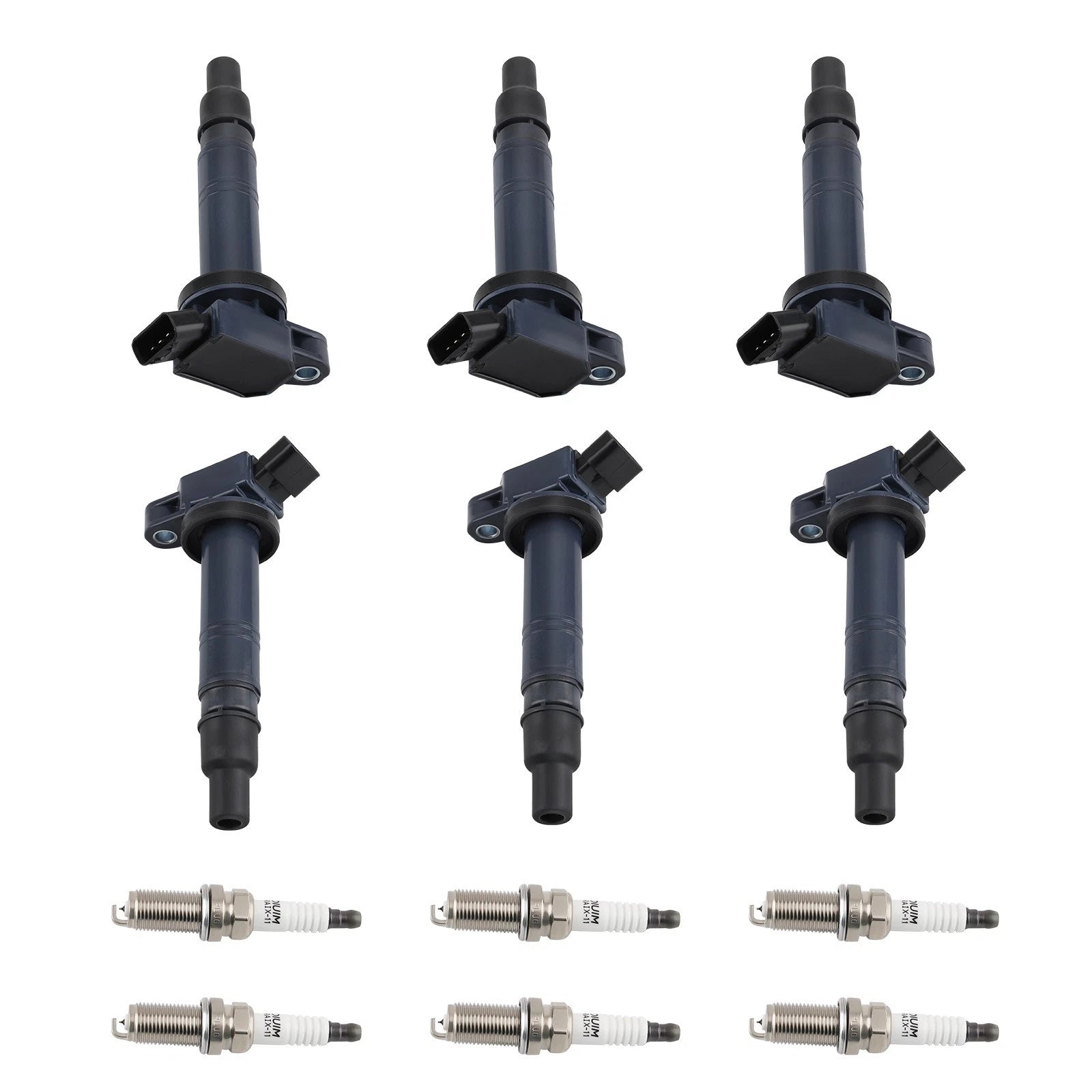 Set of 6 Ignition Coils & 6 Spark Plugs for Toyota 4Runner Tacoma Tundra (2000–2023)