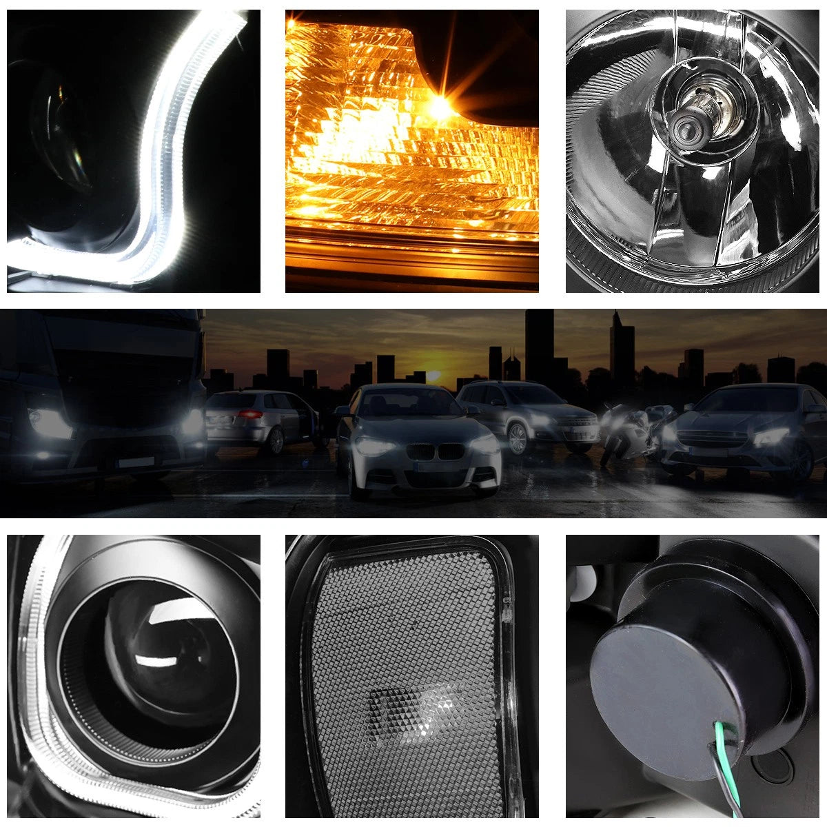LED DRL Projector Headlight for Ford F150/Lincoln Mark LT (2004–2008)
