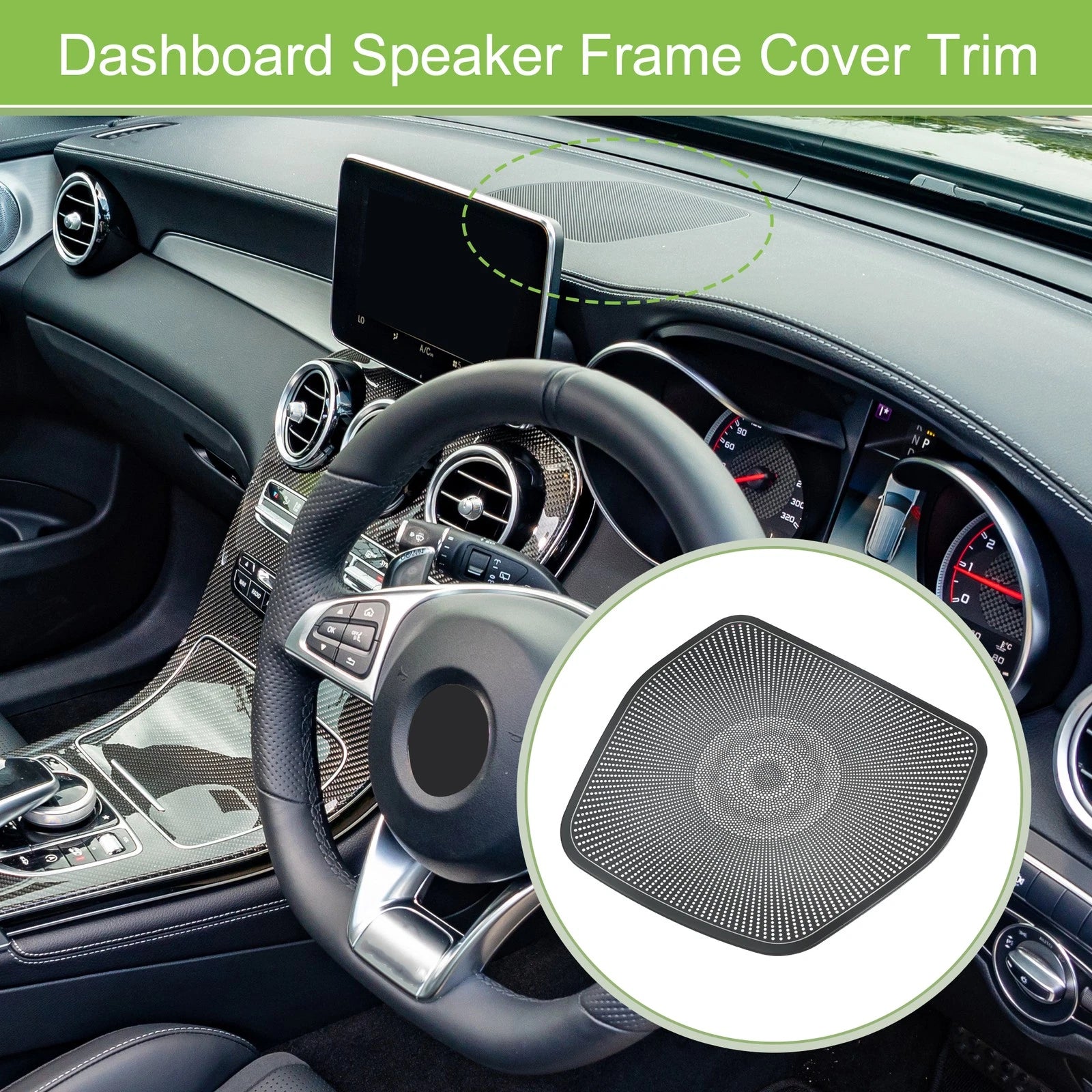 Dashboard Speaker Frame Cover Trim for Mercedes Benz GLC Class (2015–2021)