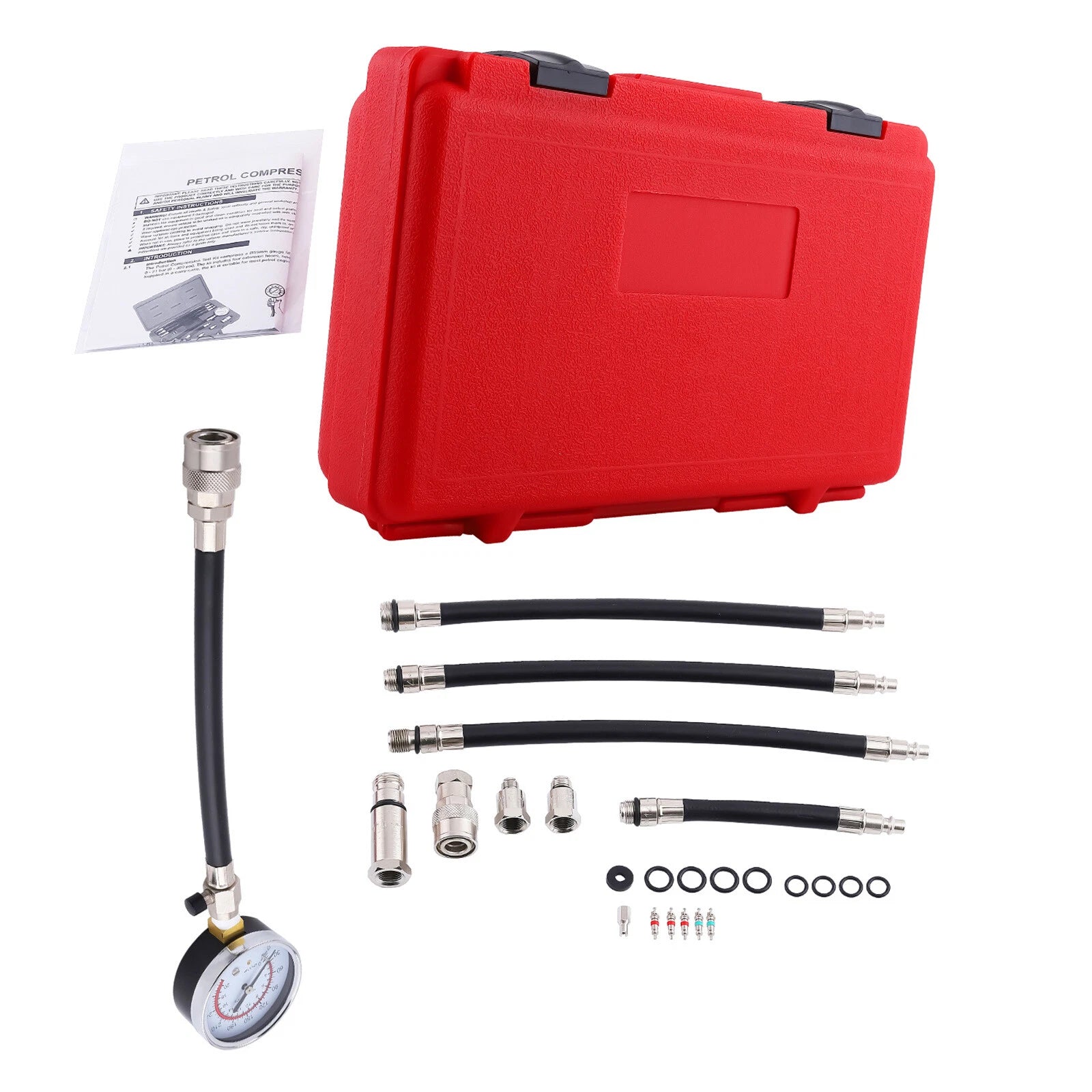 Engine Cylinder Compression Gauge Tester Kit for Gas Engines