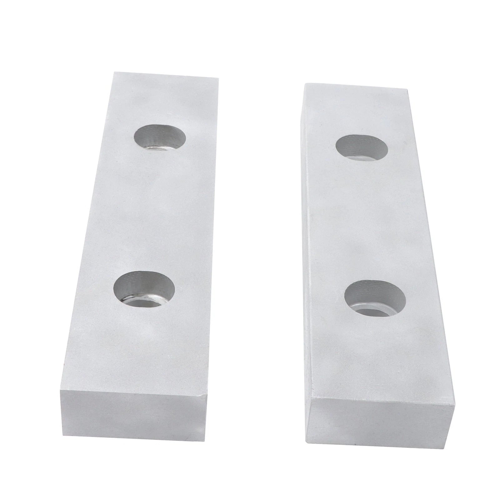 Set of 2 Machined Aluminum Reversible Soft Jaws for 6" Vises