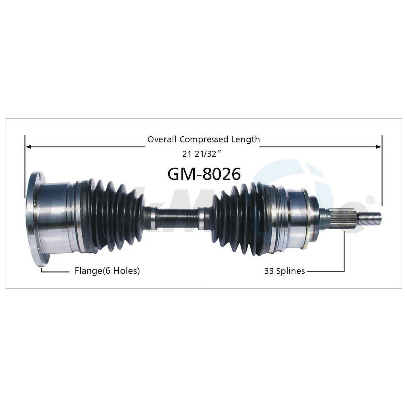 SurTrack CV Axle Shaft for GM (2000–2006) GM-8026