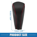 Gear Shift Head Knob Cover for Honda Civic 2006-2011 Black Red Stitching
