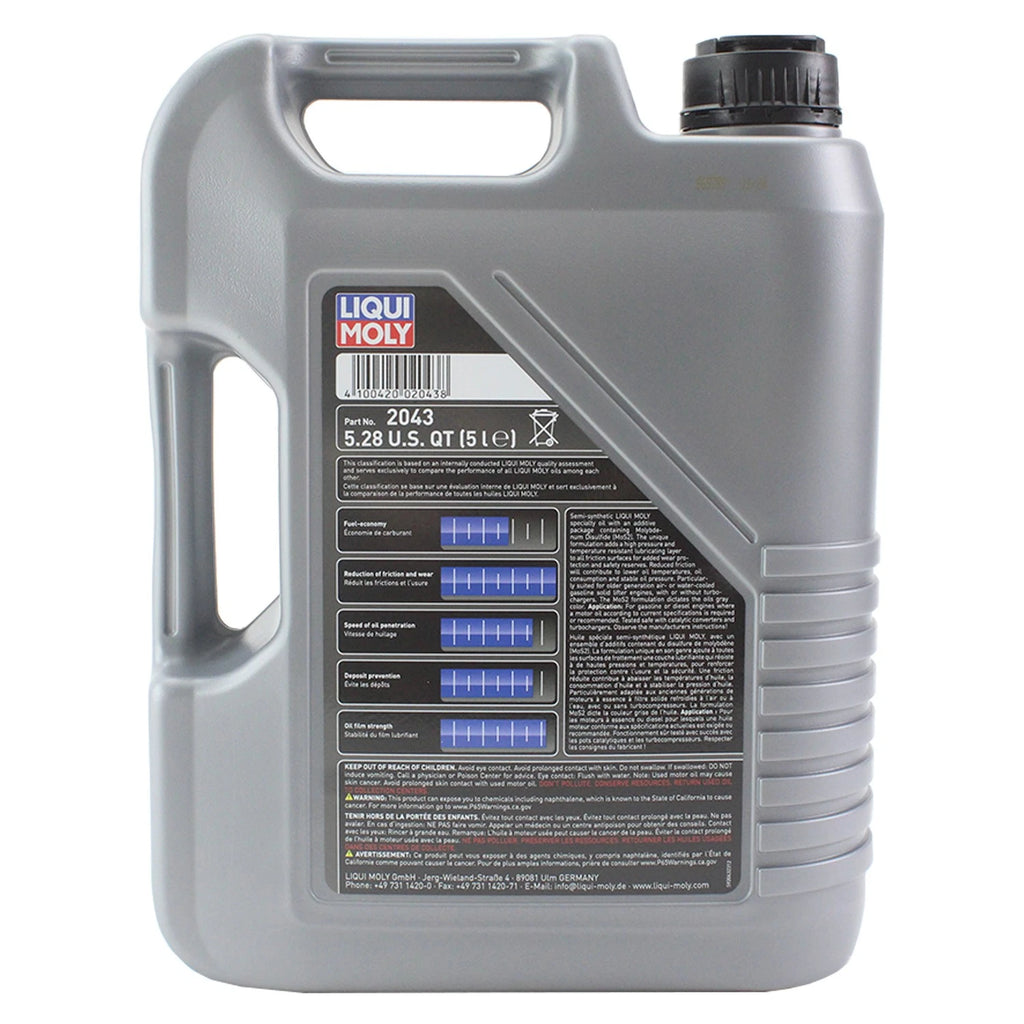 Set of 6 Liqui Moly MoS2 10W-40 Engine Motor Oil (30L)
