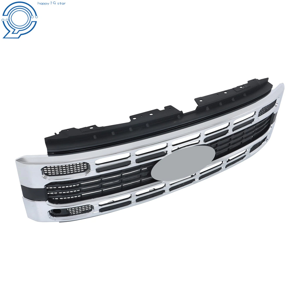 Front Upper Grille with Chrome Trim for Ford F250 Super Duty (2023–2024)