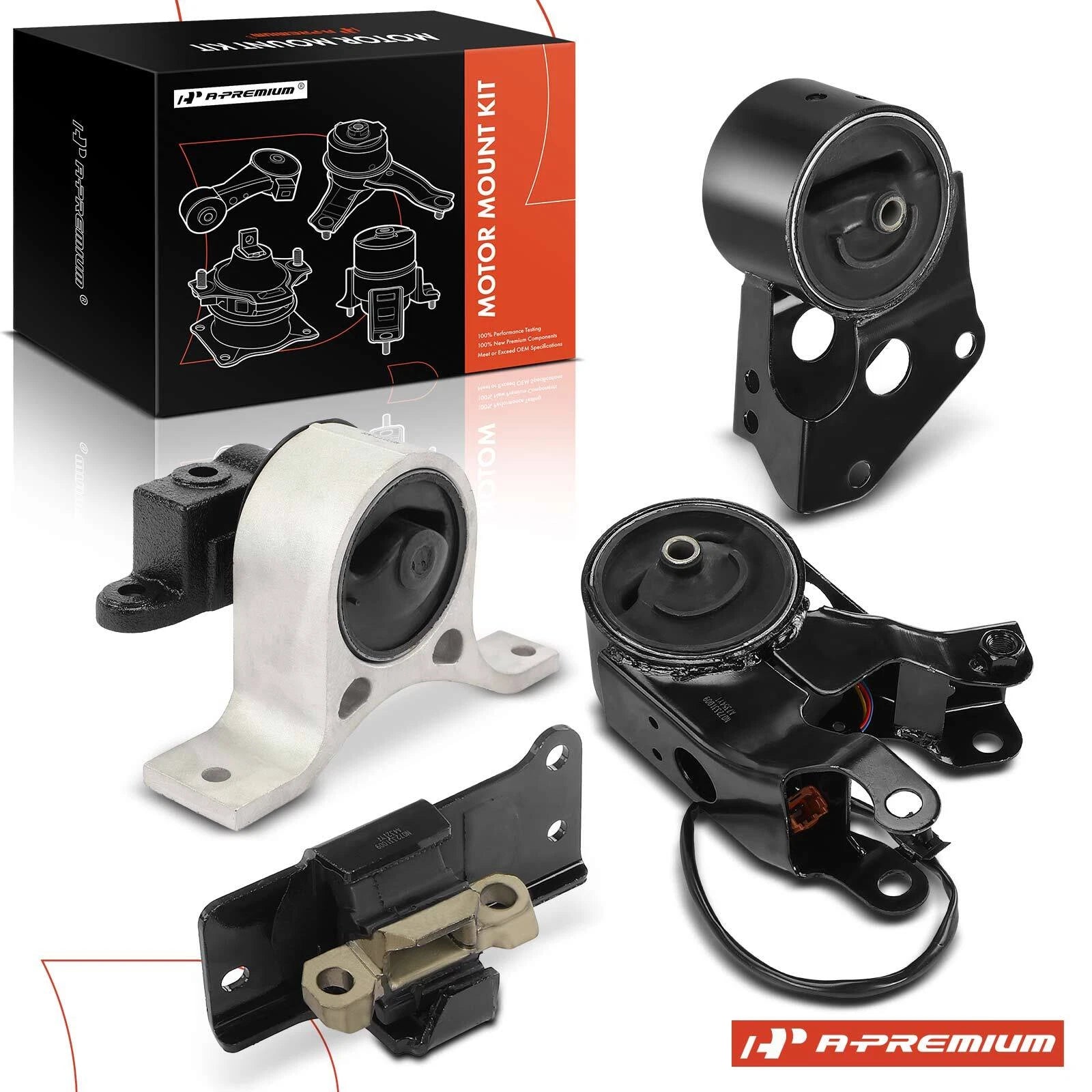 Set of 4 Engine Motor Mounts for Nissan Murano (2003–2007)