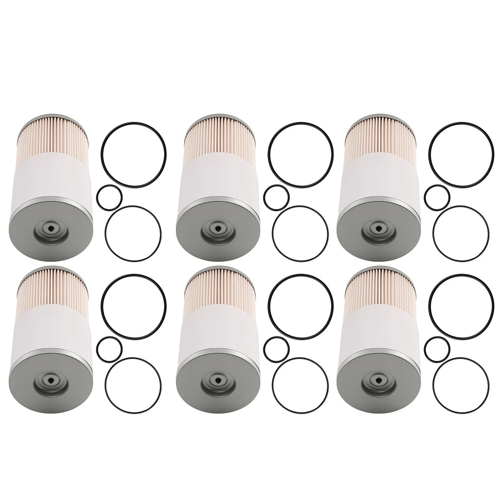 6PCS Fuel Water Separator Filters for Hino Volvo Freightliner (FS19624 PF7895)