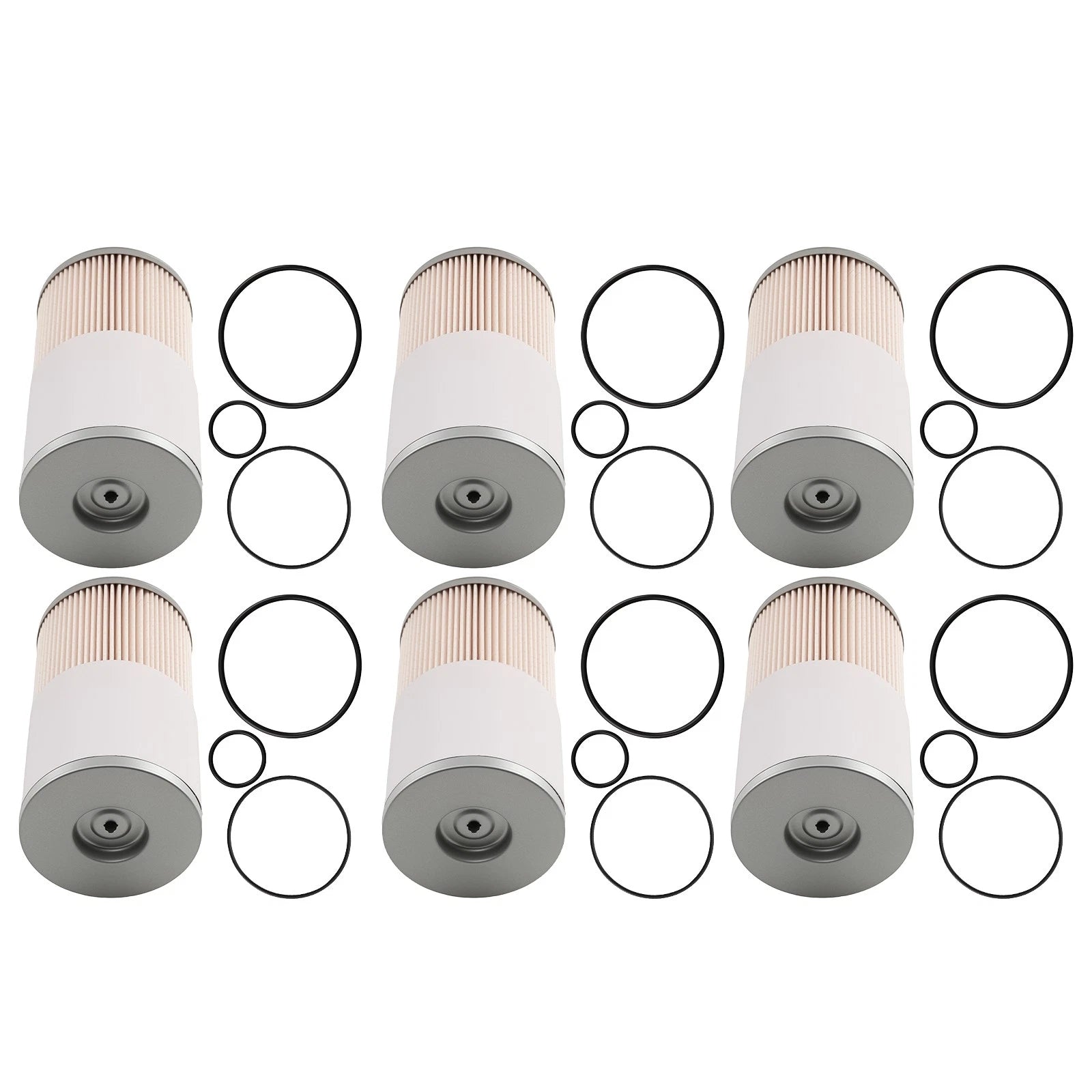 6PCS Fuel Water Separator Filters for Hino Volvo Freightliner (FS19624 PF7895)