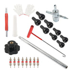Quick Change Tire Valve Tool Kit for Universal Use (All Models)