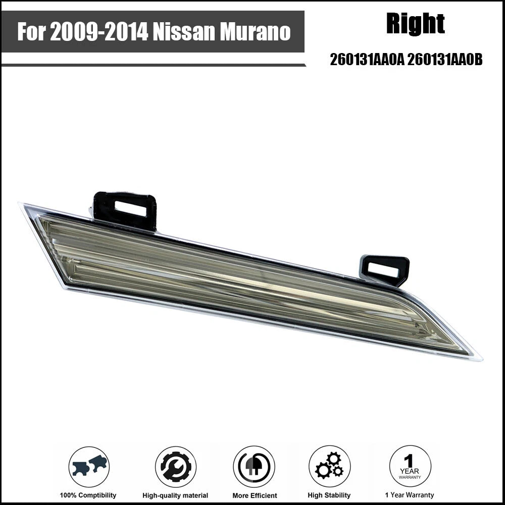 Headlight Reflector Panel for Nissan Murano (2009â2014) Dark Gray Right Side