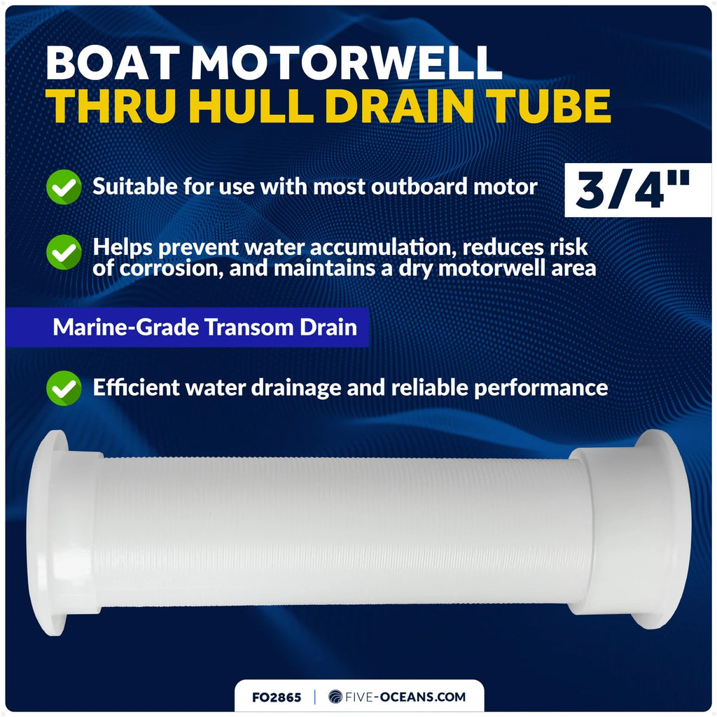 Thru Hull Drain Tube for Boat Motorwell (FO2865)