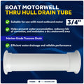 Thru Hull Drain Tube for Boat Motorwell (FO2865)