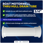 Thru Hull Drain Tube for Boat Motorwell (FO2865)