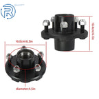 2X Trailer Wheel Idler Hub Kit 5 Lug for 2000lb Spindle (2000-YYYY)