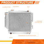 Full Aluminum Core 3-Row Racing Radiator for Jeep Wrangler YJ/TJ (1987–2006)