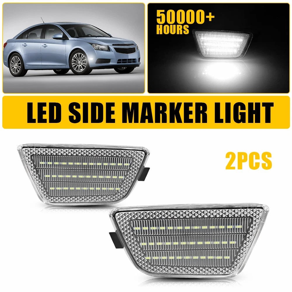 LED Front Bumper Side Marker Lights for Chevy Cruze (2011–2015)