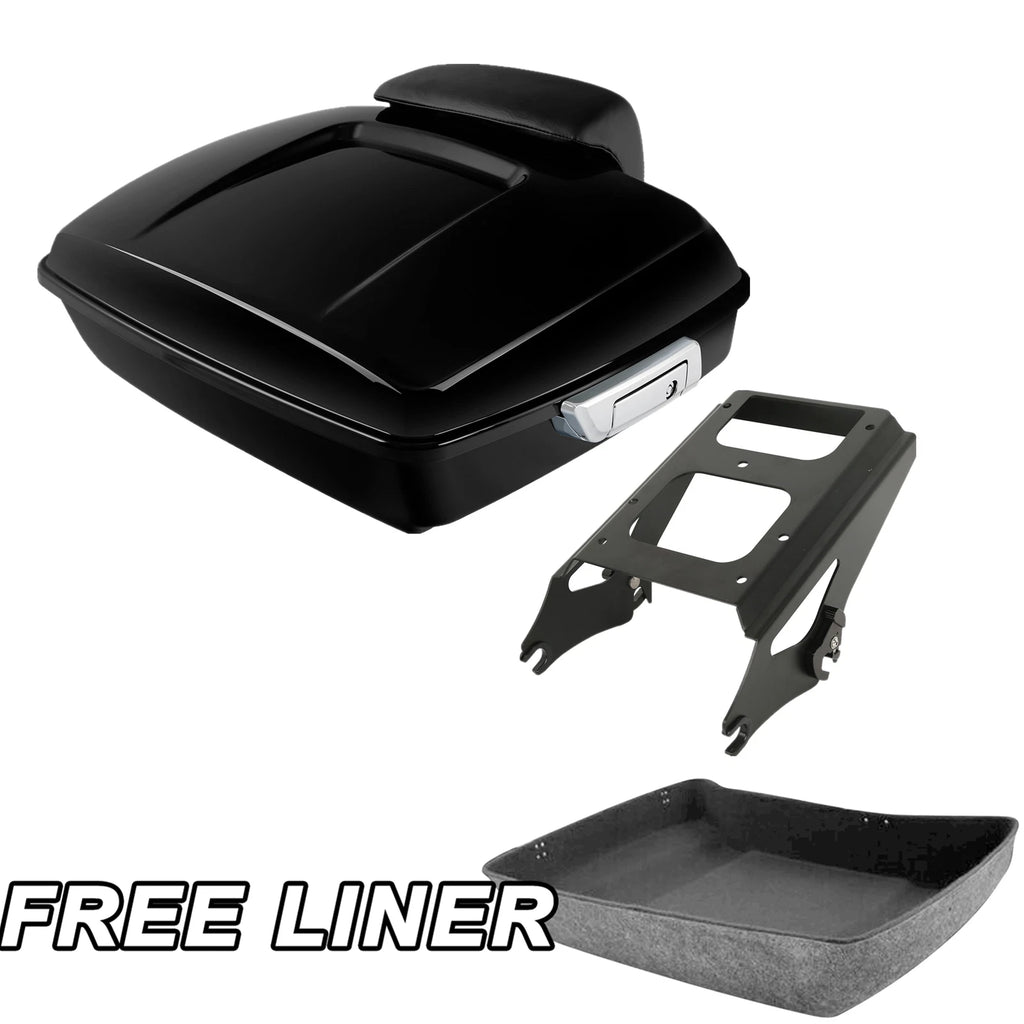 Trunk Pad Mount Rack for Harley Road Glide (2009–2013) Black