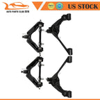 Set of 4 Front Upper Lower Control Arms w/ Ball Joints for Dodge Dakota (2000–2004)