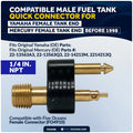 Brass 1/4” NPT Male Fuel Line Connector for Yamaha Mercury (Up to 1998)
