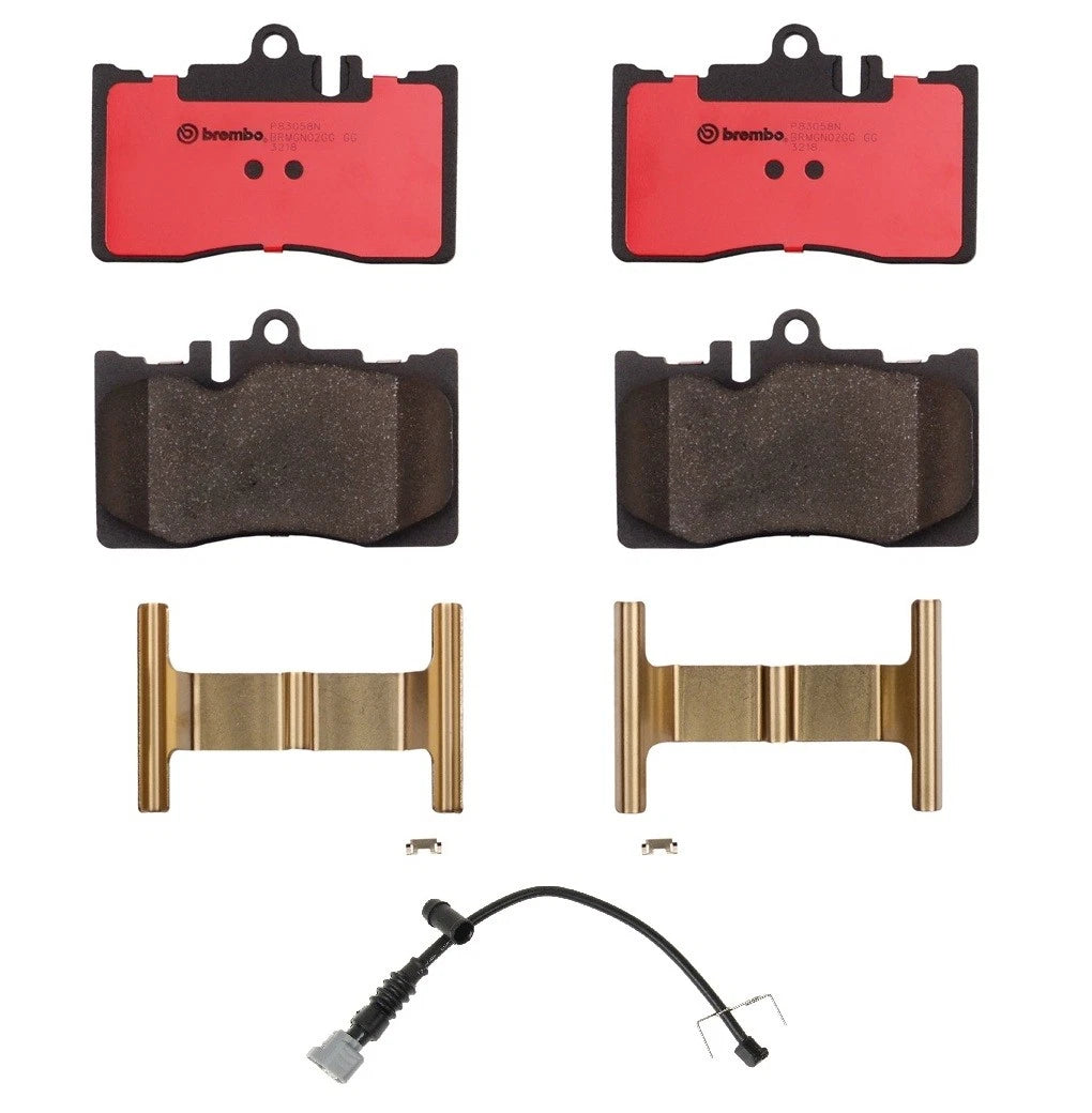 Set of 4 Front Ceramic Disc Brake Pads & Sensor for Lexus LS430 (2001–2006)