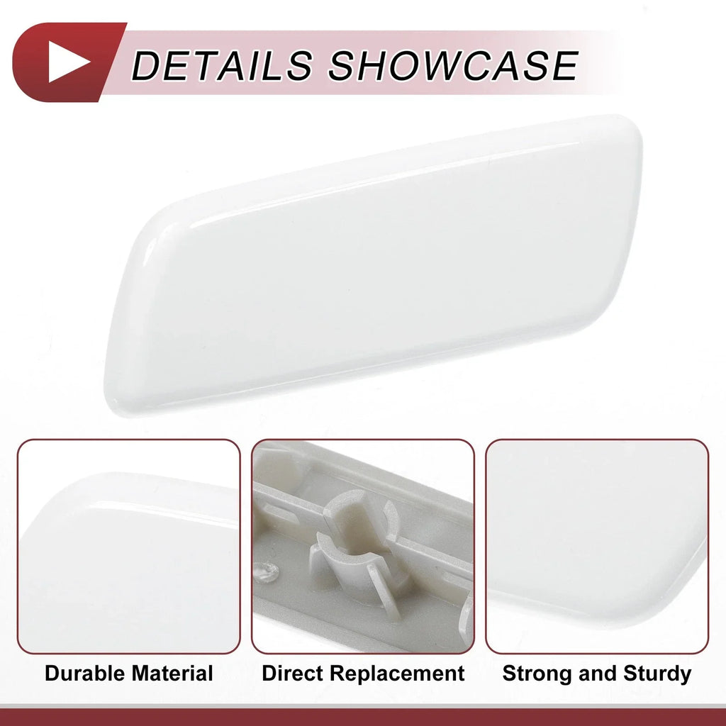Front Left Washer Nozzle Cover for Lexus RX350 (2010-2013) - White 1 x Cap