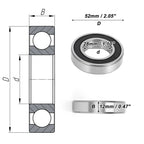 1 Pc Deep Groove Ball Bearing 28x52x12mm for Scooter Skateboard