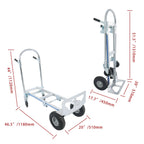 2-in-1 Aluminum Hand Truck for Heavy Duty Use