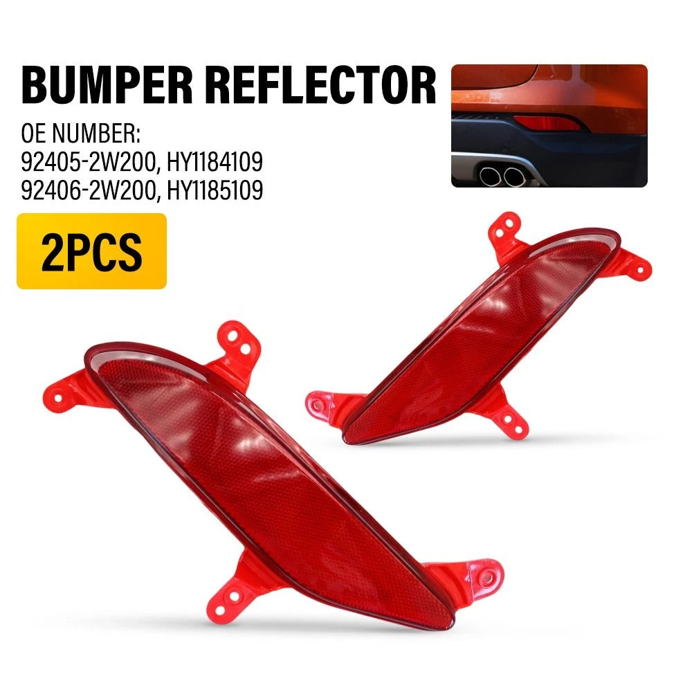 Set of 2 Rear Bumper Reflector Trim for Hyundai Santa Fe Sport (2013–2016)