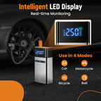 Jump Starter 18000 mAh Portable Battery Booster with LED Light for Vehicles