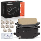 Set of 4 Rear Side Ceramic Brake Pads with Hardware for Ford Explorer 