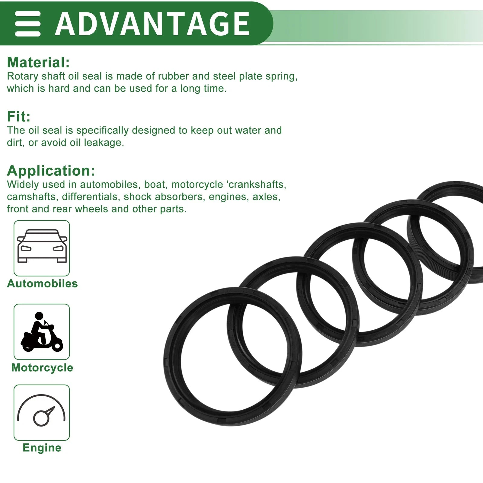 Oil Seal for [Make Model] (60x72x12mm) NBR Rubber High Pressure
