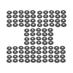 Set of 100 Zirconia Flap Discs 4.5" 40 Grit for Grinding and Sanding